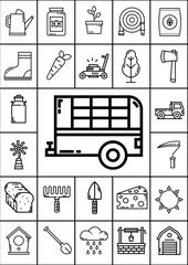 Agruculture icon set, Vector