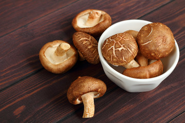 Shiitake is mushrooms for raw food.