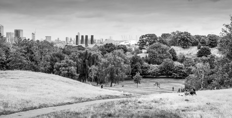 The beautiful meadows at Greenwich Park - a great place to relax