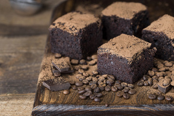 Delicious chocolate brownies