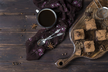 Delicious chocolate brownies