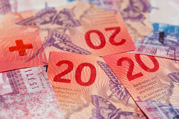 Obraz premium Swiss francs