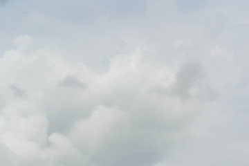 Before the rain fell, the clouds gathered together in the darkness of the sky.