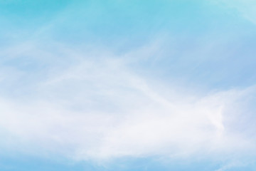 Blue backdrop in the air for text