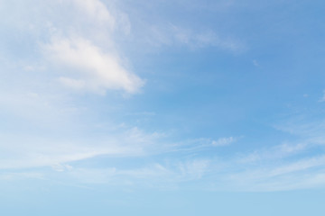 Air clouds in the blue sky.