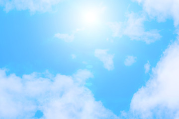 Beautiful light from the nature at sunset every day.