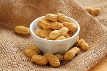 Peanut is raw food for snack.