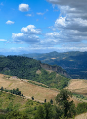 Landscape near Bologna at summer (Sabbiuno)