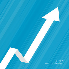 upward moving arrow business background