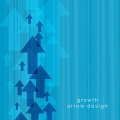 blue upward arrow vector background