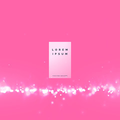 awesome pink bokeh background with particle effect