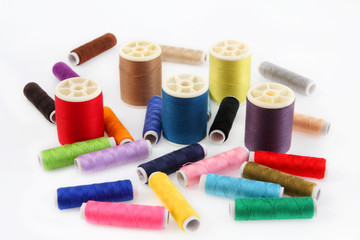 Thread multi color of relating to fabric.