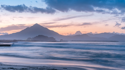 日本海の夕焼け