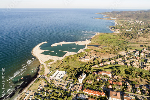 Vista Aerea Della Spiaggia Di San Teodoro In Sardegna Il