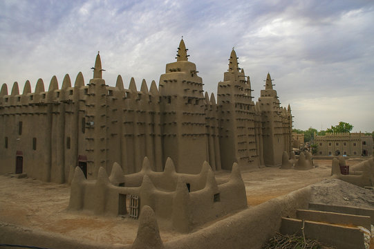 The Great Mosque, Djenn&eacute;, Mali -July, 2009