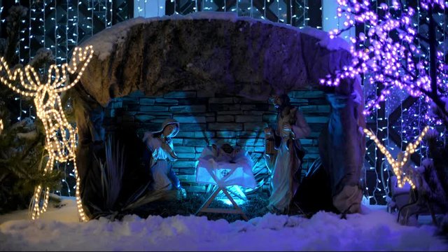 Christmas nativity scene