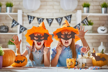 kids at halloween