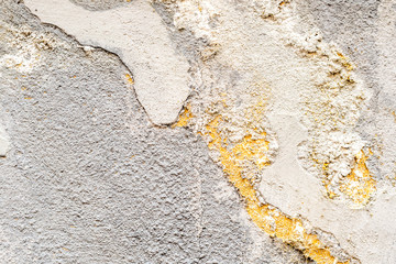 closeup of dirty white concrete wall