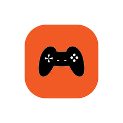 Joystick gamer Square icon illustration