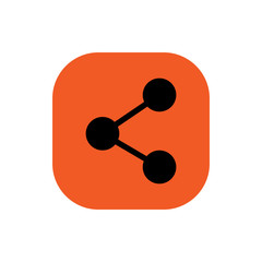 Share Square icon vector illustration