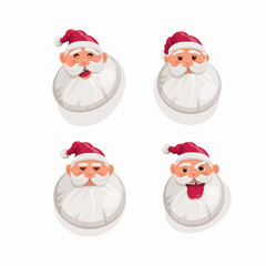 Cartoon Santa Claus Portrait