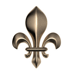 Fleur de lis 3d rendering © woverwolf