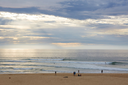 beach secene sun light beautiful