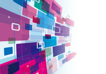 背景　デジタル　カラフル