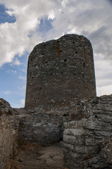 Corsica, 03/09/2017: vista della Torre di Seneca, antica torre genovese del XVI secolo nel cuore...