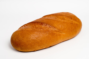 loaf of bread on a white background. isolate.