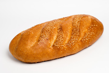 loaf of bread on a white background. isolate.