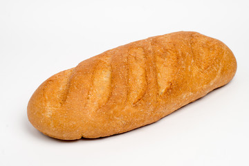 loaf of bread on a white background. isolate.