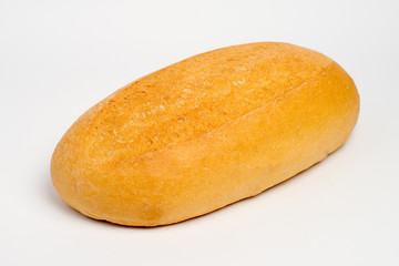 loaf of bread on a white background. isolate.