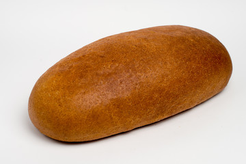 loaf of bread on a white background. isolate.