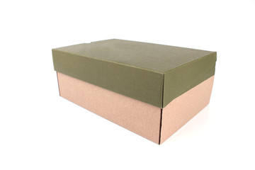 Closed Cardboard Box isolated on a White background