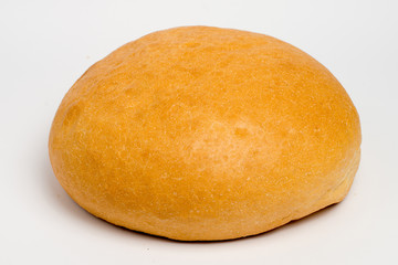 tasty rye bread, isolated on white.