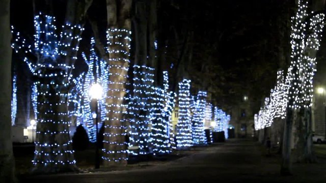      Park Zrinjevac in Advent time in Zagreb  