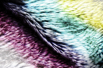colorful fur as a trendy pattern