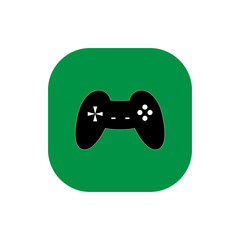 Joystick gamer Square icon vector