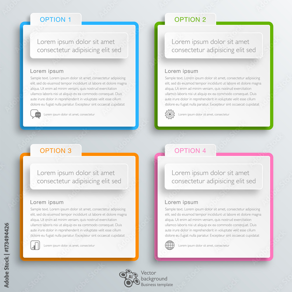 Wall mural web banner and label design #vector graphics