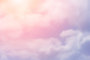 sun and cloud background with a pastel colored

