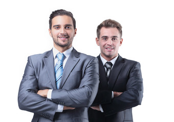 two young employees of the company