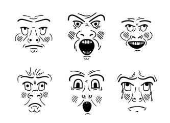 Picture of different human emotions - 173498442