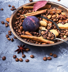 turkish coffee with figs