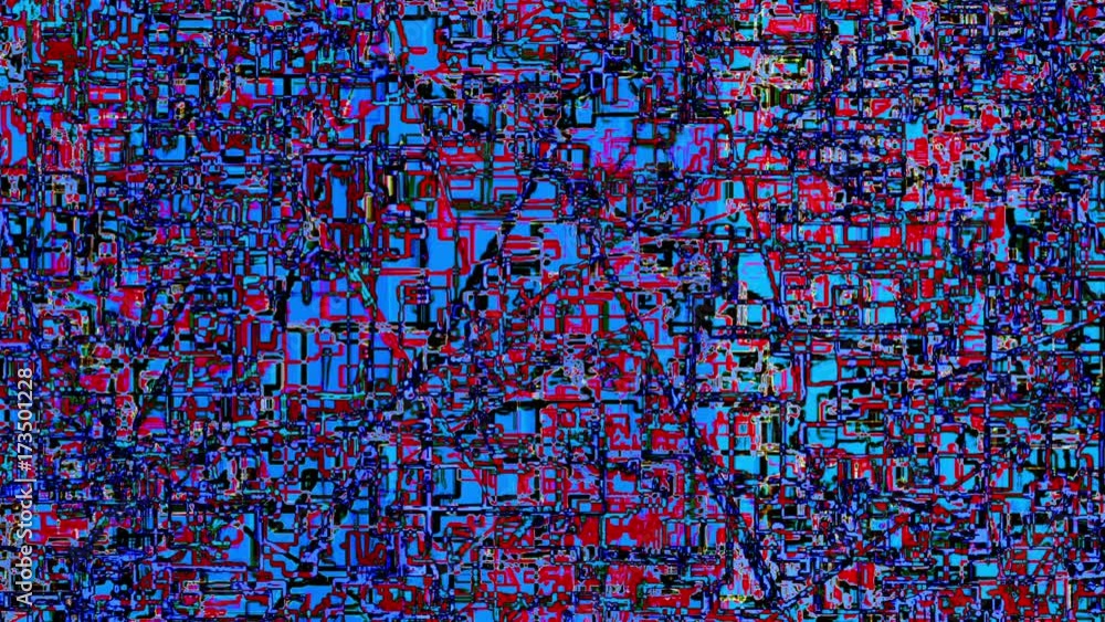 Poster Glitch Datamosh Noise Colored Geometrical Distorted Error Animation Background