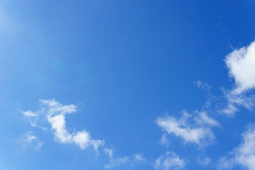 Beautiful and Amazing azure sky with clouds for background. beautiful clear blue sky with clouds