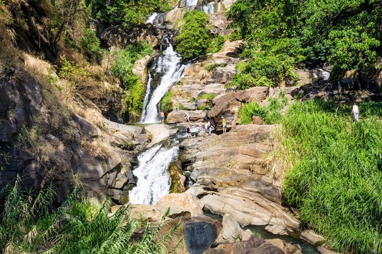 Ravana waterfall near Ella in Sir Lanka