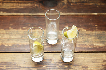 empty shot glasses