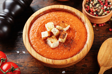 Spanish tomato soup gazpacho