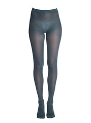 Legs of beautiful girl in dark blue tights
